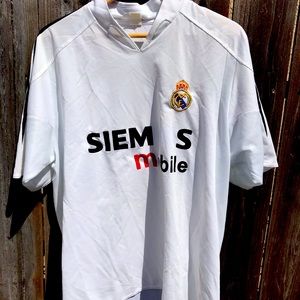 Vintage soccer jersey. Real Madrid. Adidas Replica
